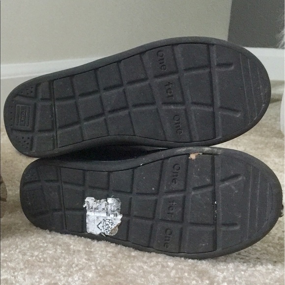 Tiny TOMS Black Nepal Boots - Size 8 - Picture 3 of 3
